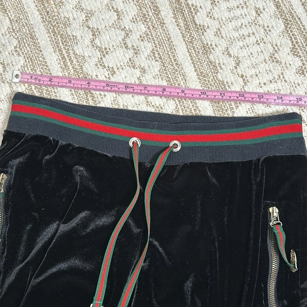 Gucci Vintage Y2K Velour Tracksuit Flare Jogger Pants